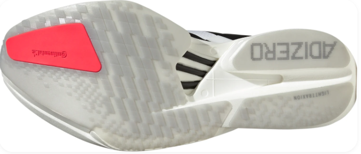 adidas Adizero Adios Pro 4 Running Shoes – Cloud White / Core Black / Silver Metallic