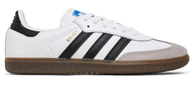 adidas Sambae Women’s – Cloud White/Core Black/Gold Metallic