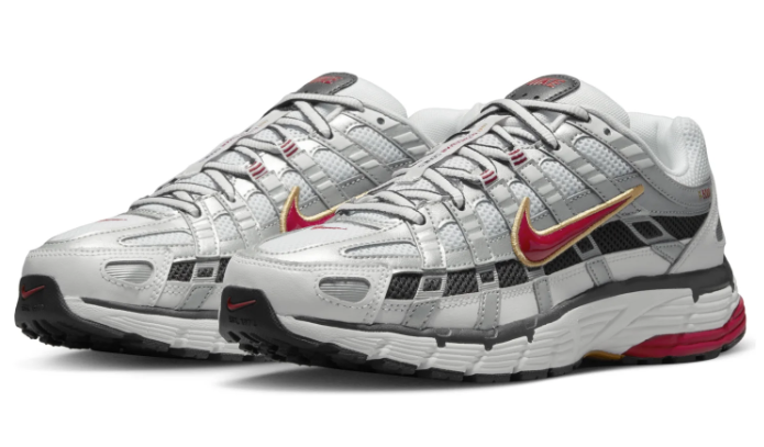 Women's Nike P-6000 CNPT – Metallic Silver / Red