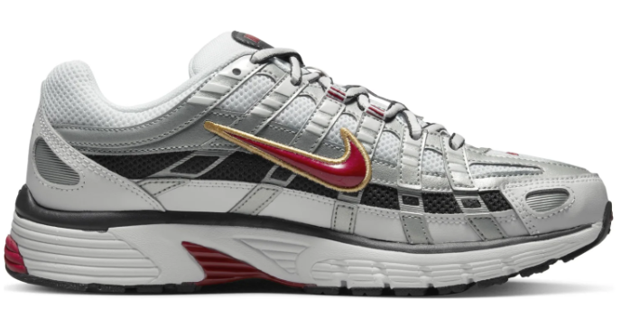 Women's Nike P-6000 CNPT – Metallic Silver / Red