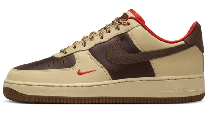 Nike Air Force 1 Low “Light British/Cacao Wow/Red”